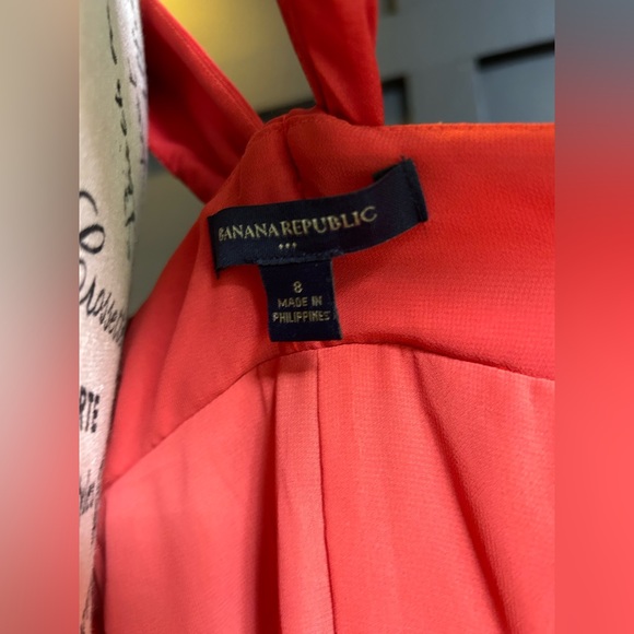 Banana Republic red silk dress - Picture 5 of 7